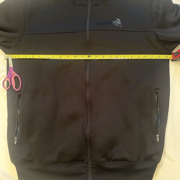 Legendary Whitetails Mens Hoodie L Outdoor Utility Fleece Full Zip Black - Picture 6 of 9